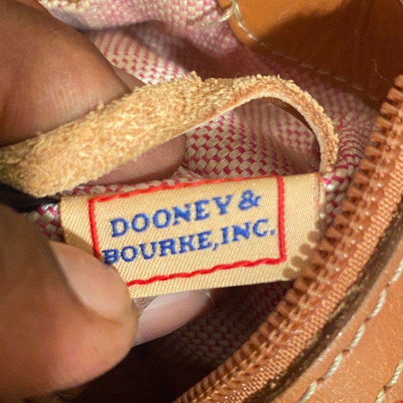 Dooney and Burke east west slouch red orange bag - Picture 8 of 14